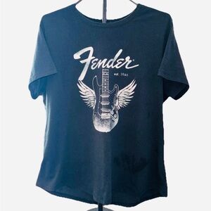 Fender Logo T-Shirt in Black